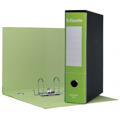 Essentials - registratore protocollo colore nero colore verde chiaro