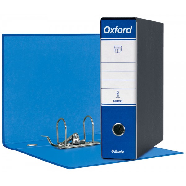 ESSELTE Registratore commerciale dotato di foro di presa - Blu - Dorso 8cm - 23x30cm