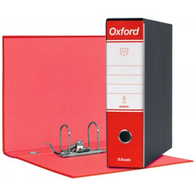ESSELTE Registratore commerciale dotato di foro di presa - Rosso - Dorso 8cm - 23x30cm