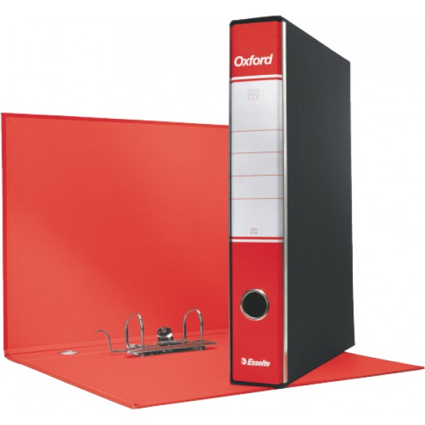 ESSELTE Registratore protocollo dotato di foro di presa - Rosso - Dorso 5cm - 23x33cm