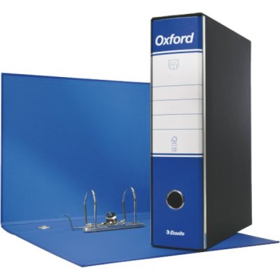 ESSELTE Registratore protocollo dotato di foro di presa - Blu - Dorso 8cm - 23x33cm