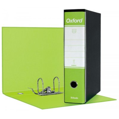 ESSELTE Registratore protocollo dotato di foro di presa - Verde - Dorso 8cm - 23x33cm