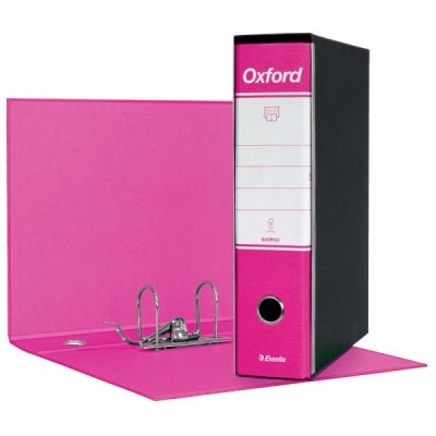 Registratore protocollo oxford g85 d. 8cm fucsia colore nero colore fucsia