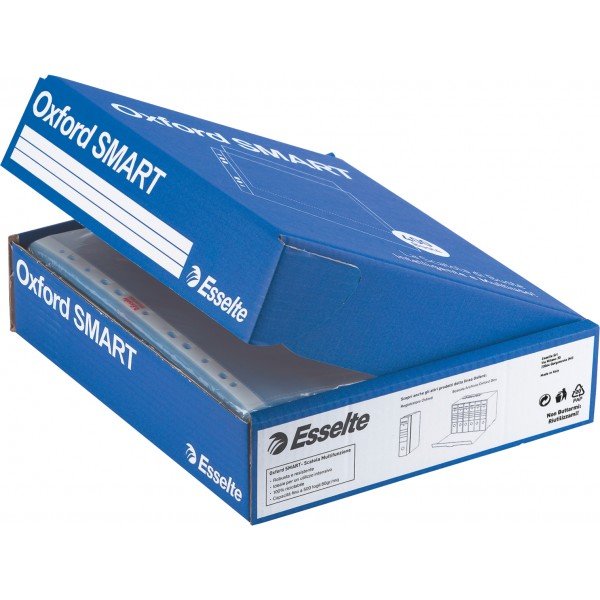 Buste forate oxford smart, liscia - office a4 - 21x29,7cm colore trasparente