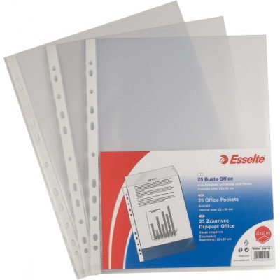 Buste perforate office, buccia 22x30cm colore trasparente