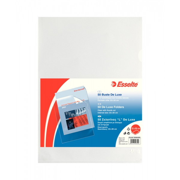 Cartelline a l copy safe, buccia 22x30cm colore trasparente