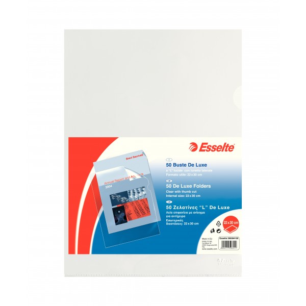 Cartelline a l copy safe, liscia 22x30cm colore trasparente