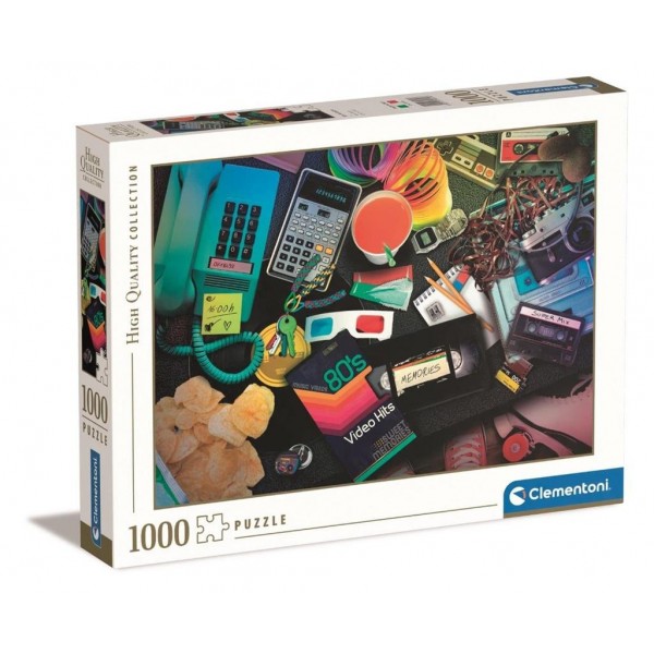 Hq collection, nostalgia 80s - puzzle 1000pz