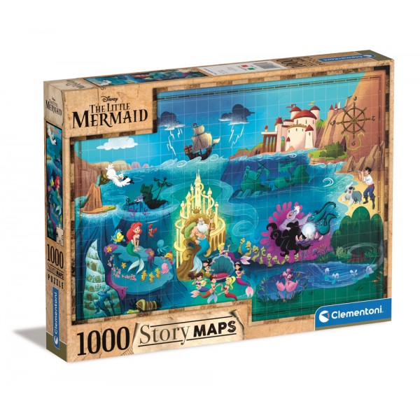 Story maps, la sirenetta - puzzle 1000pz