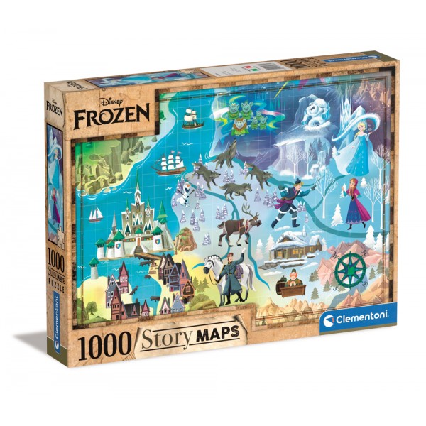 Story maps, frozen - puzzle 1000pz