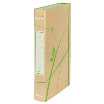 Oxford green - cartellina con elastico colore avana