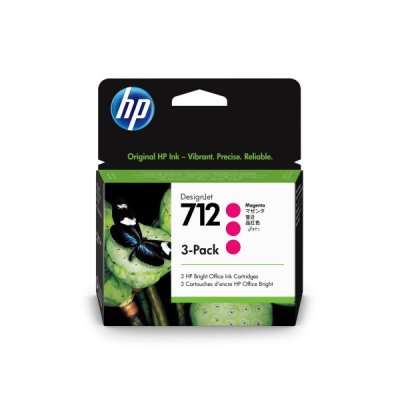 Cartuccia HP 712 3ED78A Magenta originale (Conf. da 3 pz.)