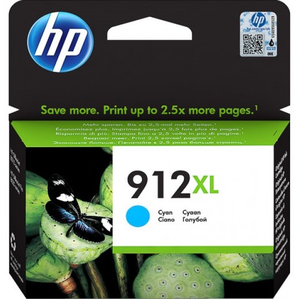 HP Cartuccia Originale 912XL Ciano