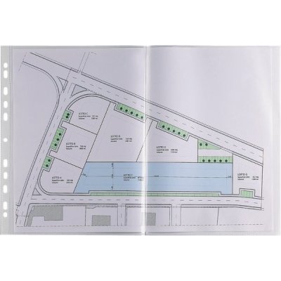 Buste forate in ppl, liscia 42x30cm colore trasparente