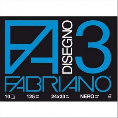 Album da disegno f3 eco 10fg colore nero grammatura 125gr