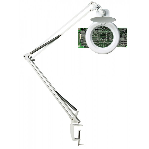 Lampada a led zoom, da scrivania colore bianco