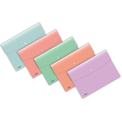 Buste con bottone p@stel 22x30cm colore assortiti