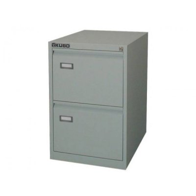 Classificatore metallico kubo, 2 cassetti colore grigio