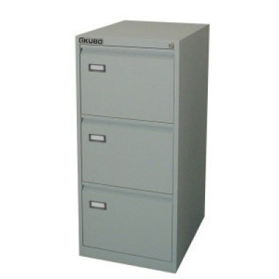 Classificatore metallico kubo, 3 cassetti colore grigio