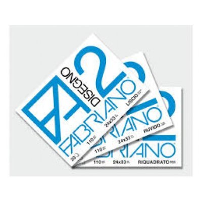 Album da disegno f2 eco ruvido 20fg colore bianco grammatura 110gr