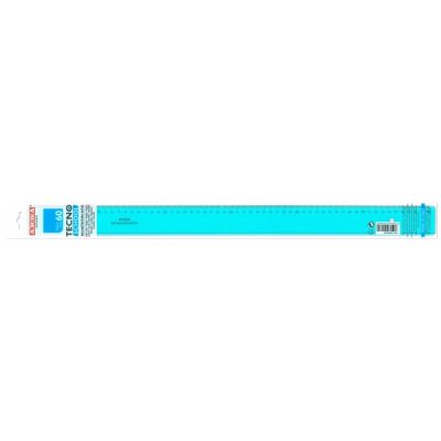 Riga 60cm tecnoschool colore azzurro trasparente
