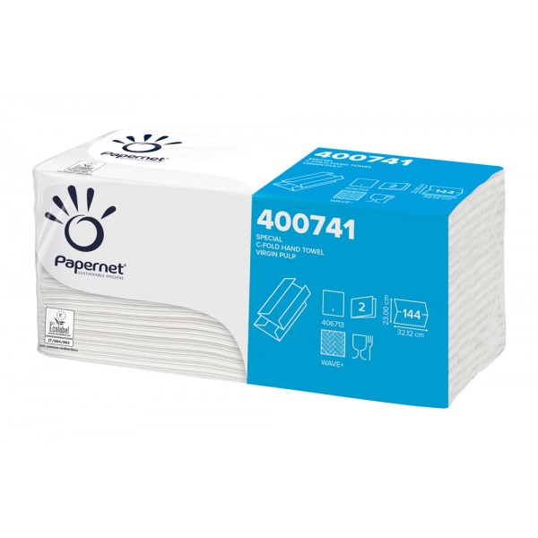 PAPERNET asciugamani piegati a C da 144 strappi, 23x32,12cm