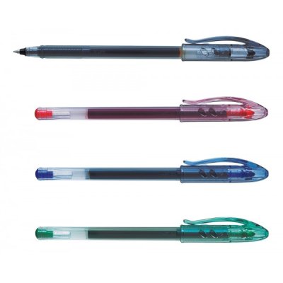 Super Gel - PILOT Penna roller con inchiostro gel e livello d'Inchiostro visibile - punta 0,7mm in carburo di tungsteno - Nero