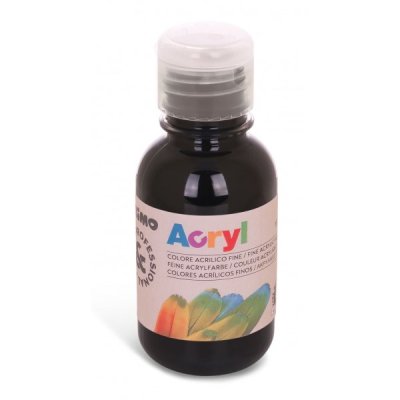 Tempera acryl in flacone colore nero
