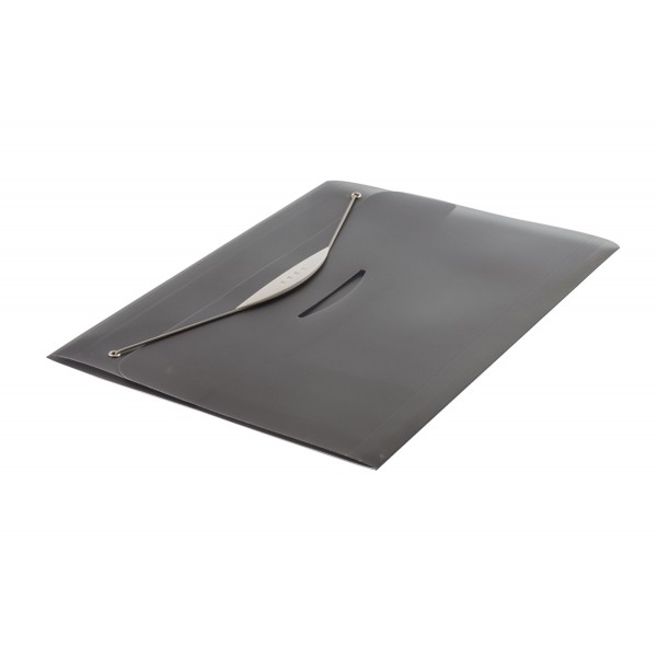 Swing - cartellina con elastico colore grigio trasparente