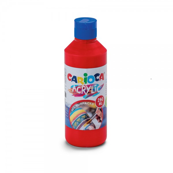 Tempera acrilica colore rosso
