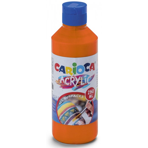 Tempera acrilica colore arancione