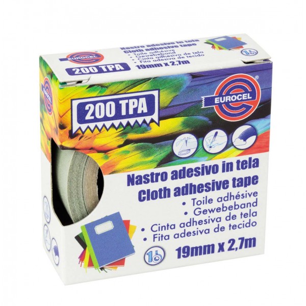 200 tpa - nastro telato colore grigio