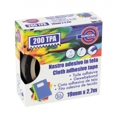 200 tpa - nastro telato colore nero