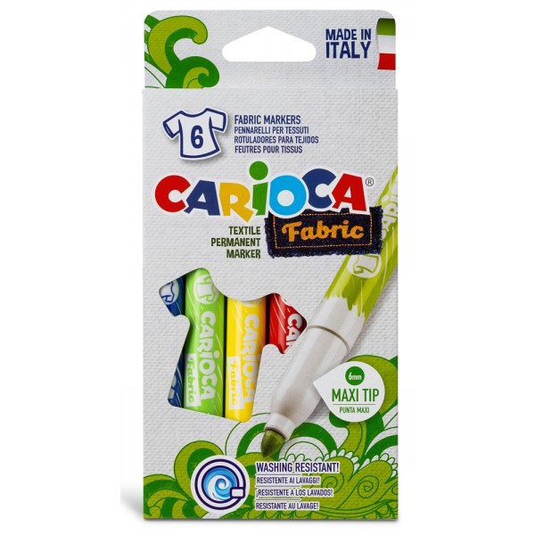 Astuccio pennarelli fabric, per tessuti colore assortiti