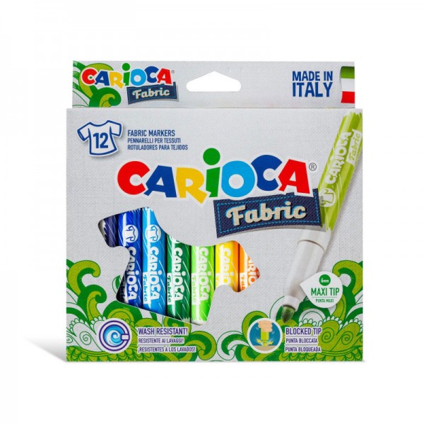 Astuccio pennarelli fabric, per tessuti colore assortiti