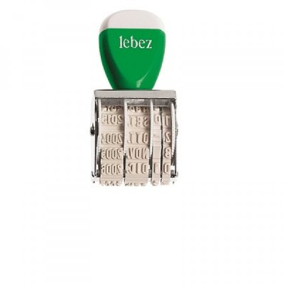 N.1 - timbro datario colore verde, bianco