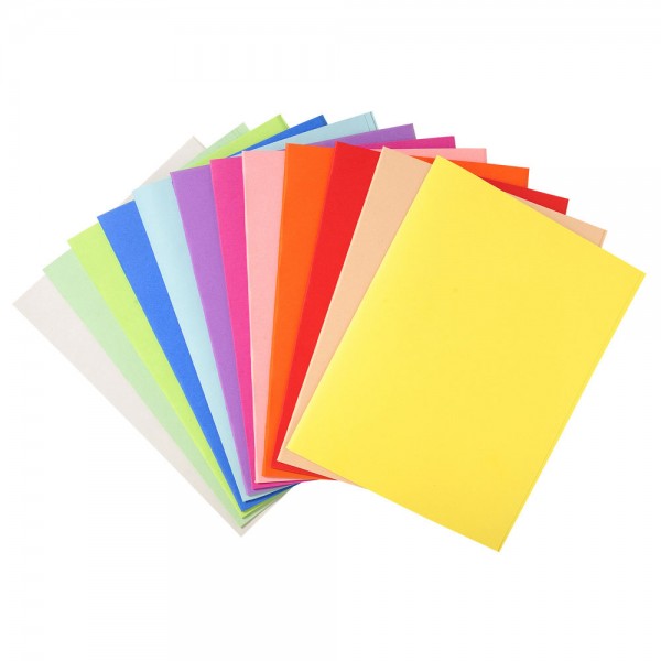 Cartellina in cartoncino EXACOMPTA in fibre riciclate da 200gr, senza lembi - Assortiti - 100pz