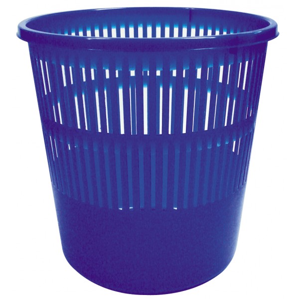 ARDA Cestino gettacarte con pareti forate - Blu opaco - 12lt