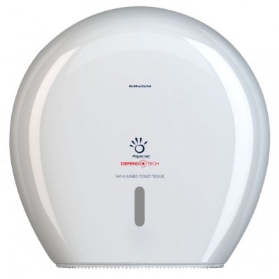 PAPERNET Dispenser antibatterico carta igienica maxi jumbo, 34,5x14,8cm
