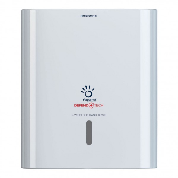 PAPERNET dispenser Antibatterico Asciugamano Piegato Z/W , 10,8x29x33,6cm