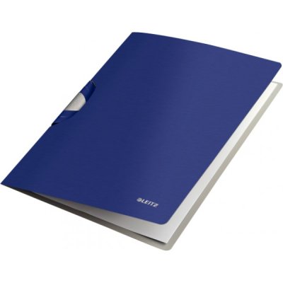 LEITZ cartellina con chiusura a clip 22x30cm - dorso 10mm - Blu