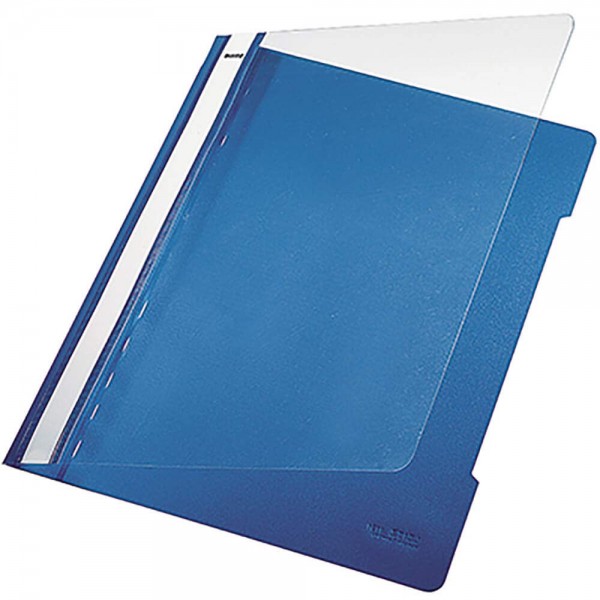 LEITZ Cartelline ad aghi 22x30cm - dorso paitto - Blu