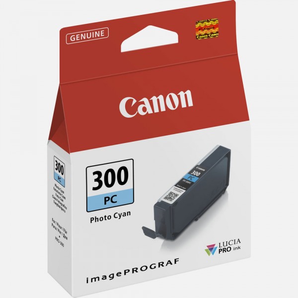 Canon Cartuccia Originale Ciano Fotografico PFI-300PC 4197C001 Photo