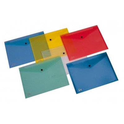 Busta con bottone pull a4 - 21x29,7cm colore assortiti