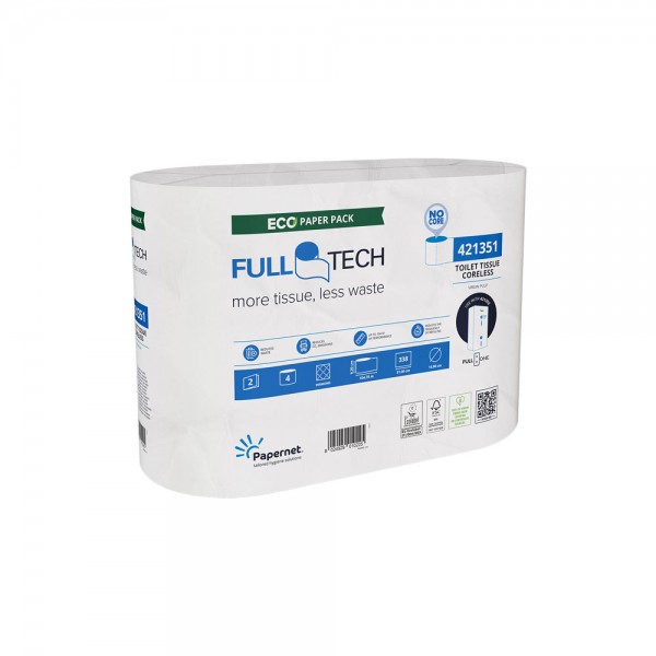 Carta igienica fulltech 104,8m, 338 strappi colore bianco