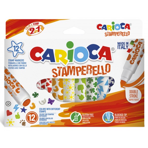 Astuccio pennarelli stamperello colore assortiti