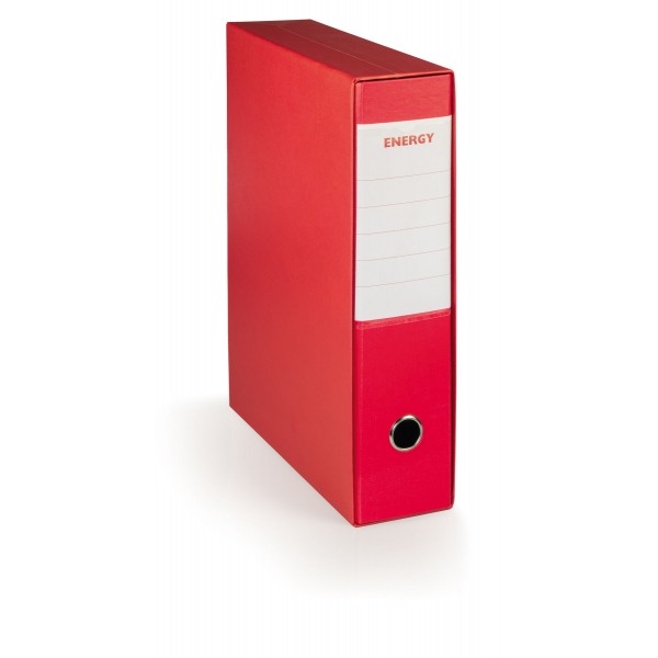 BREFIOCART Registratore protocollo - Rosso - Dorso 8cm - 28,5x35cm