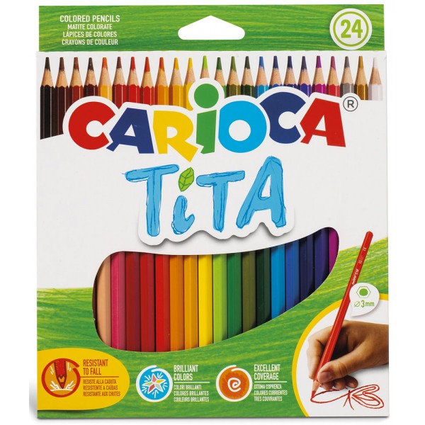 Astuccio pastelli tita colore assortiti