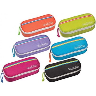 Astuccio pouch fluo, 1zip colore assortiti