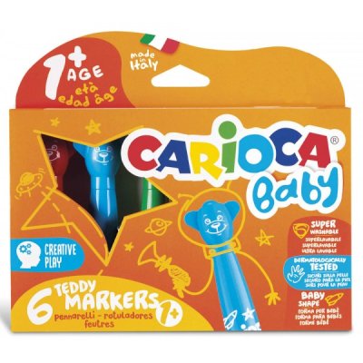 Astuccio pennarelli teddy baby1+ colore assortiti
